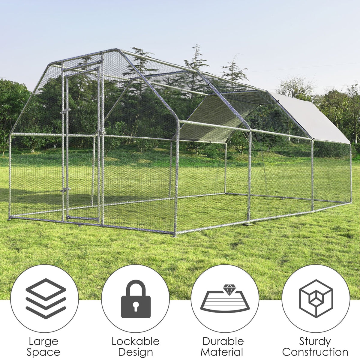 9.5 x 19 Feet Large Walk In Chicken Coop view 3