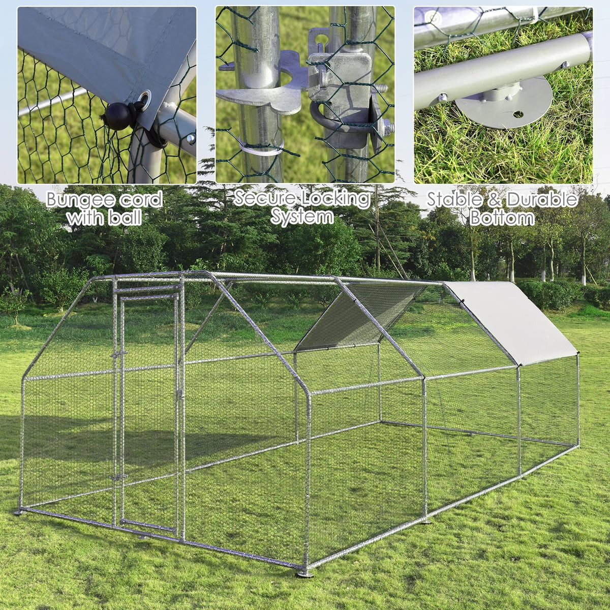 9.5 x 19 Feet Large Walk In Chicken Coop view 9