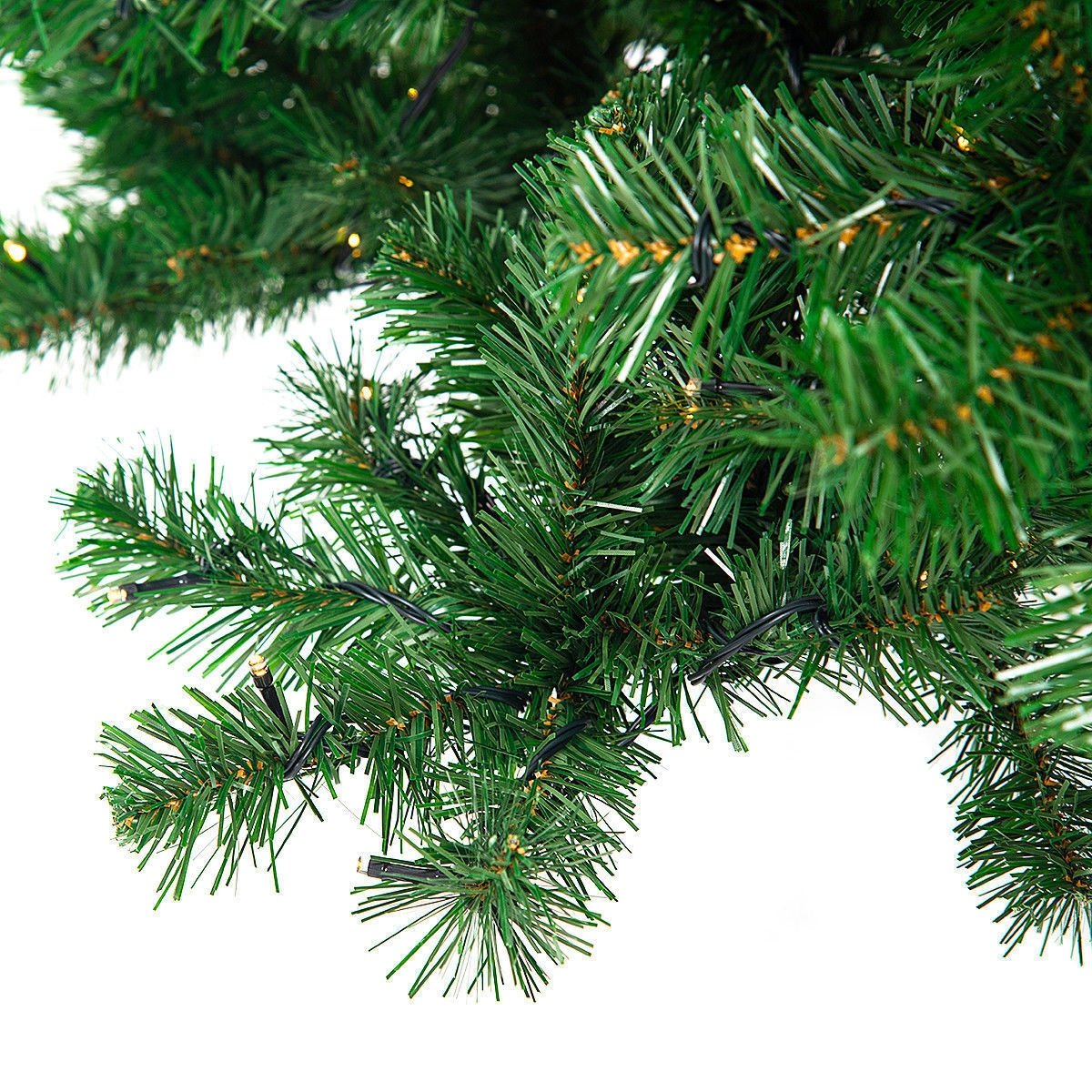 9 Feet Pre-Lit PVC Artificial Christmas Tree with 700 LED Lights view 8