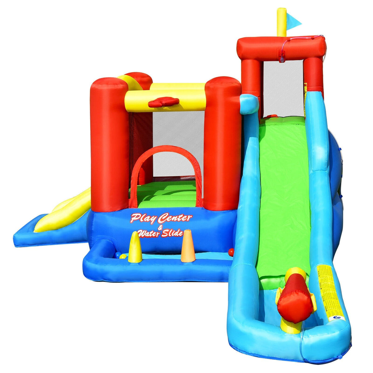 9-in-1 Inflatable Kids Water Slide Bounce House without Blower view 7