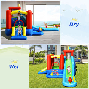 9-in-1 Inflatable Kids Water Slide Bounce House without Blower view 8