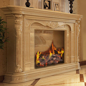 9 PCS Ceramic Fireplace Logs Set Realistic Artificial Gas Fireplace Logs view 2