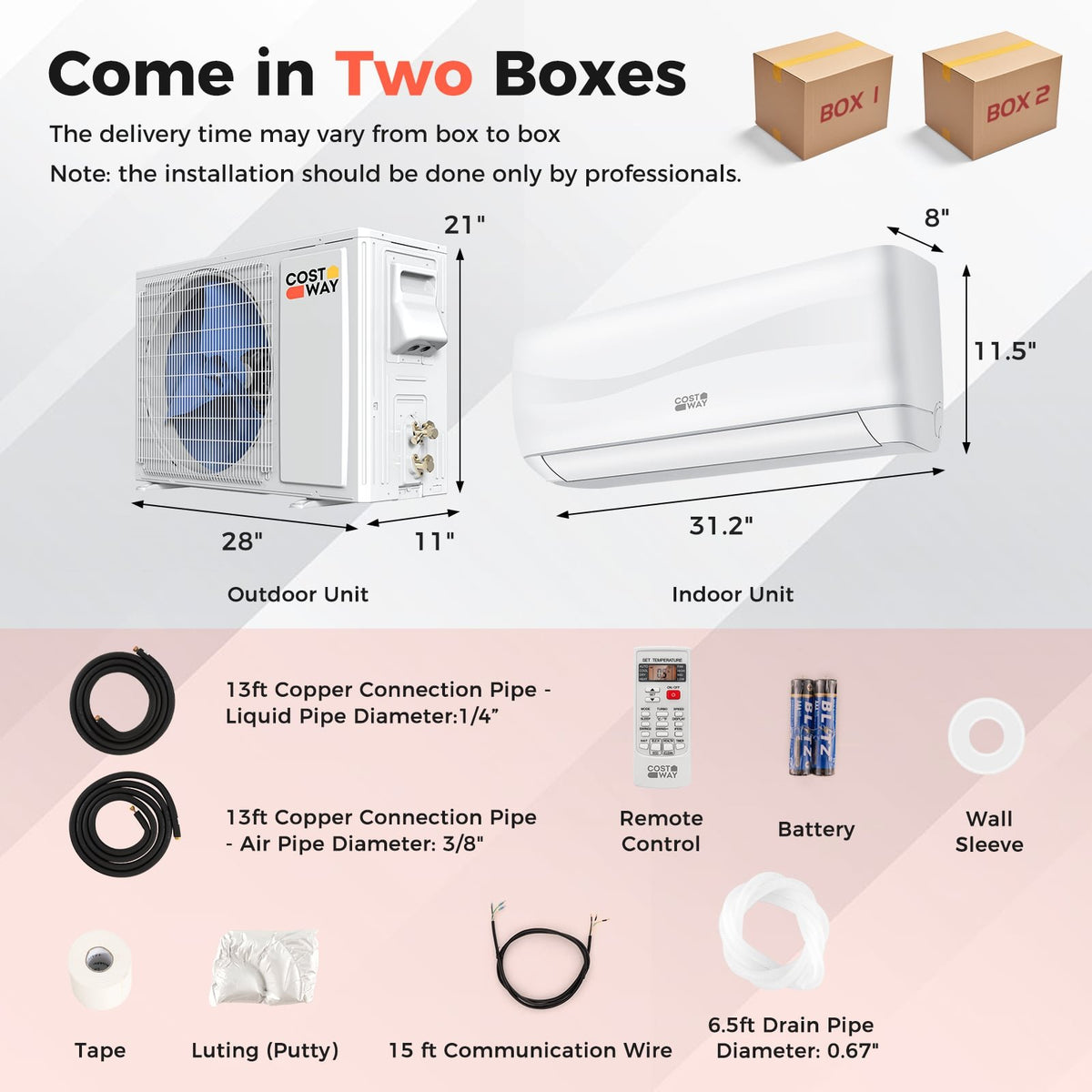 Blast Series 9000 BTU 17 SEER2 208-230V Ductless Mini Split Air Conditioner and Heater view 4