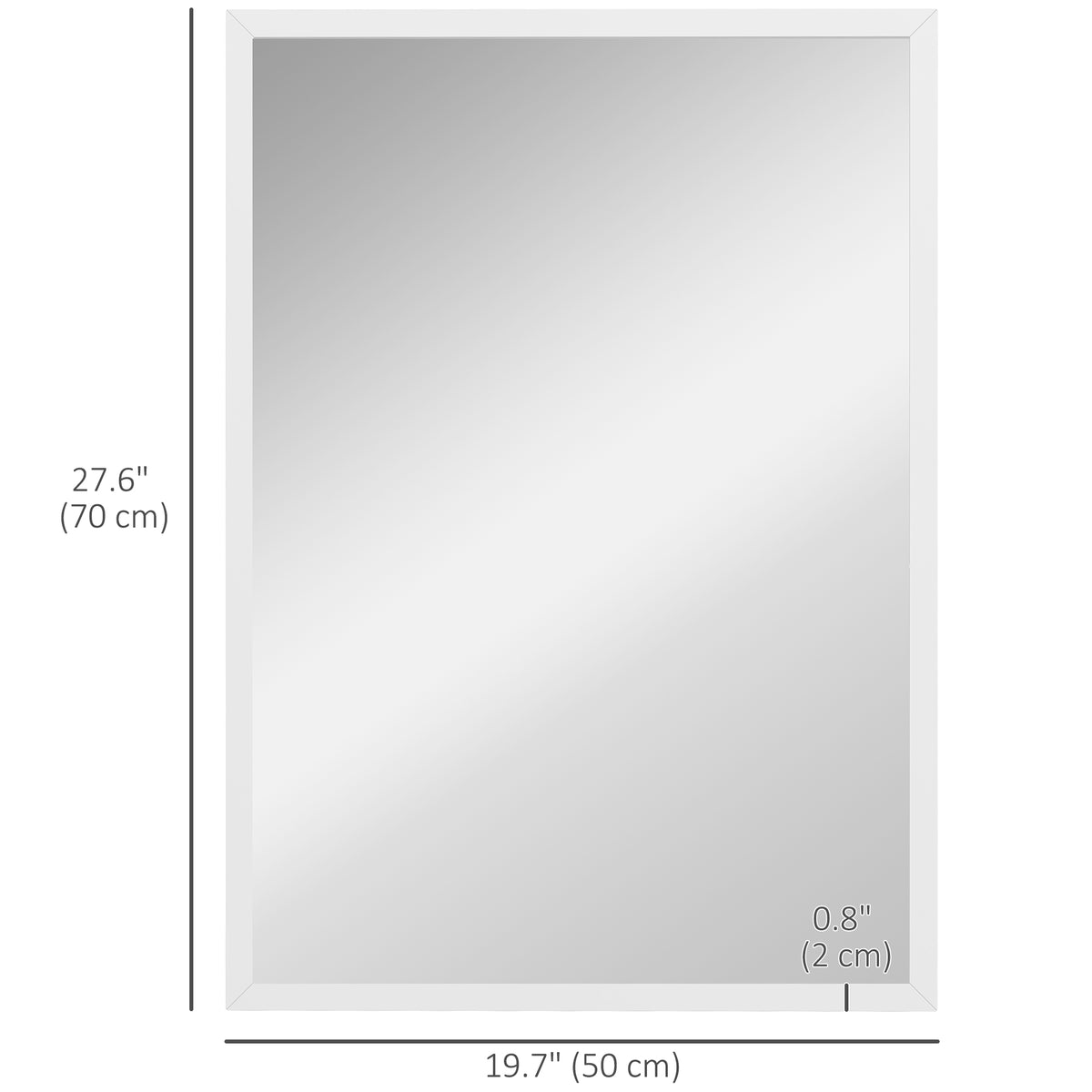 22" x 30" Bathroom Mirror for Wall, Rectangular Mirror for Living Room, Bedroom, Entryway, Black – view 23