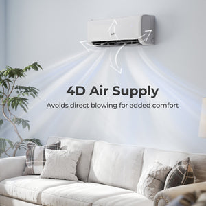 Airtural Series 9100 BTU 20.5 SEER2 WiFi Enabled Mini Split AC 115V Compatible with Alexa view 2