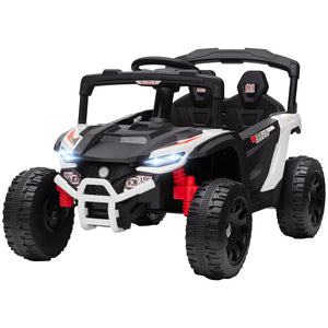 Qaba 12V Kids Ride On Truck with Dual Motors, Rear Suspension, Remote Control for 3-5 Years Boys Girls