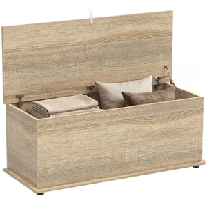 39.5" Storage Chest with 2 Safety Hinges, Storage Box Organizer with Flip-Top Lid, Entryway Storage Bench – view 21