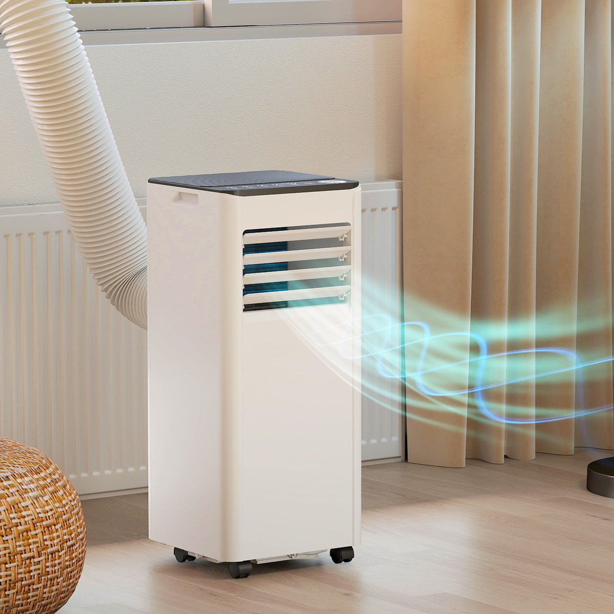 8000 BTU Portable Air Conditioner, AC Unit with Dehumidifier, Fan, WiFi Voice Remote Control, for Room up to 344 Sq. ft