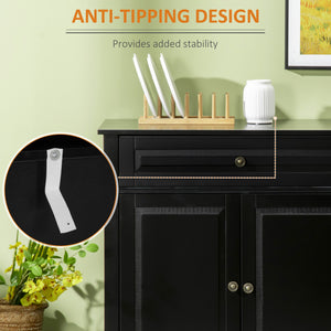 Modern Sideboard Cabinet, Buffet Cabinet with 2 Drawers and Adjustable Shelves – view 5