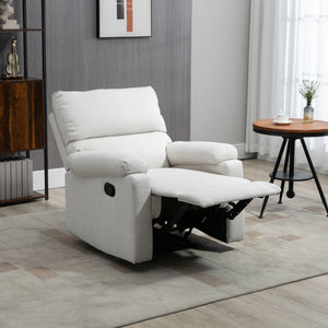 Recliner Chair, Manual Reclining Chair with Footrest, Padded Seat for Living Room, Bedroom, Study, Dark Grey – view 14