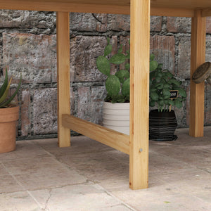 Wooden Raised Planter Box with Drain Holes for Vegetables, Flowers, Outdoor Garden Bed, 45.3x21.7x31.5inch – view 14