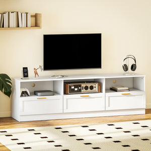 TV Stand with Storage, Modern Entertainment Center with 3 Cabinets and 3 Open Shelves, for TVs up to 85" – view 13