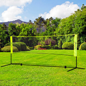 Soozier 10ft Badminton Net, Height Adjustable Outdoor Sports Net with Carry Bag, for Tennis, Pickleball and Volleyball