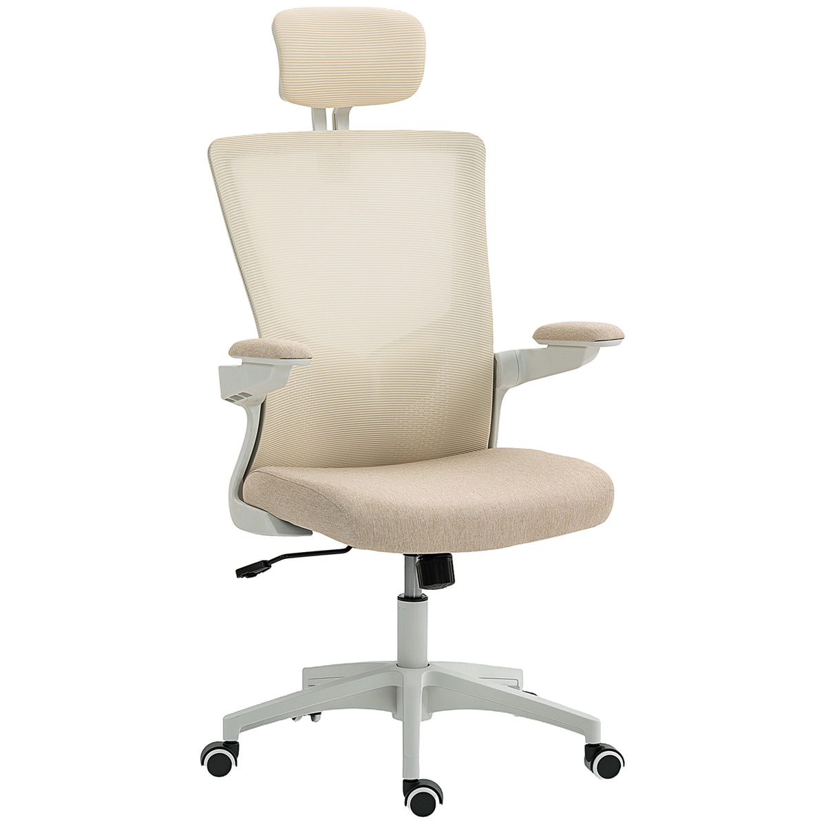 Ergonomic Office Chair, Swivel Desk Chair with Adjustable Lumbar Support, Headrest and Height
