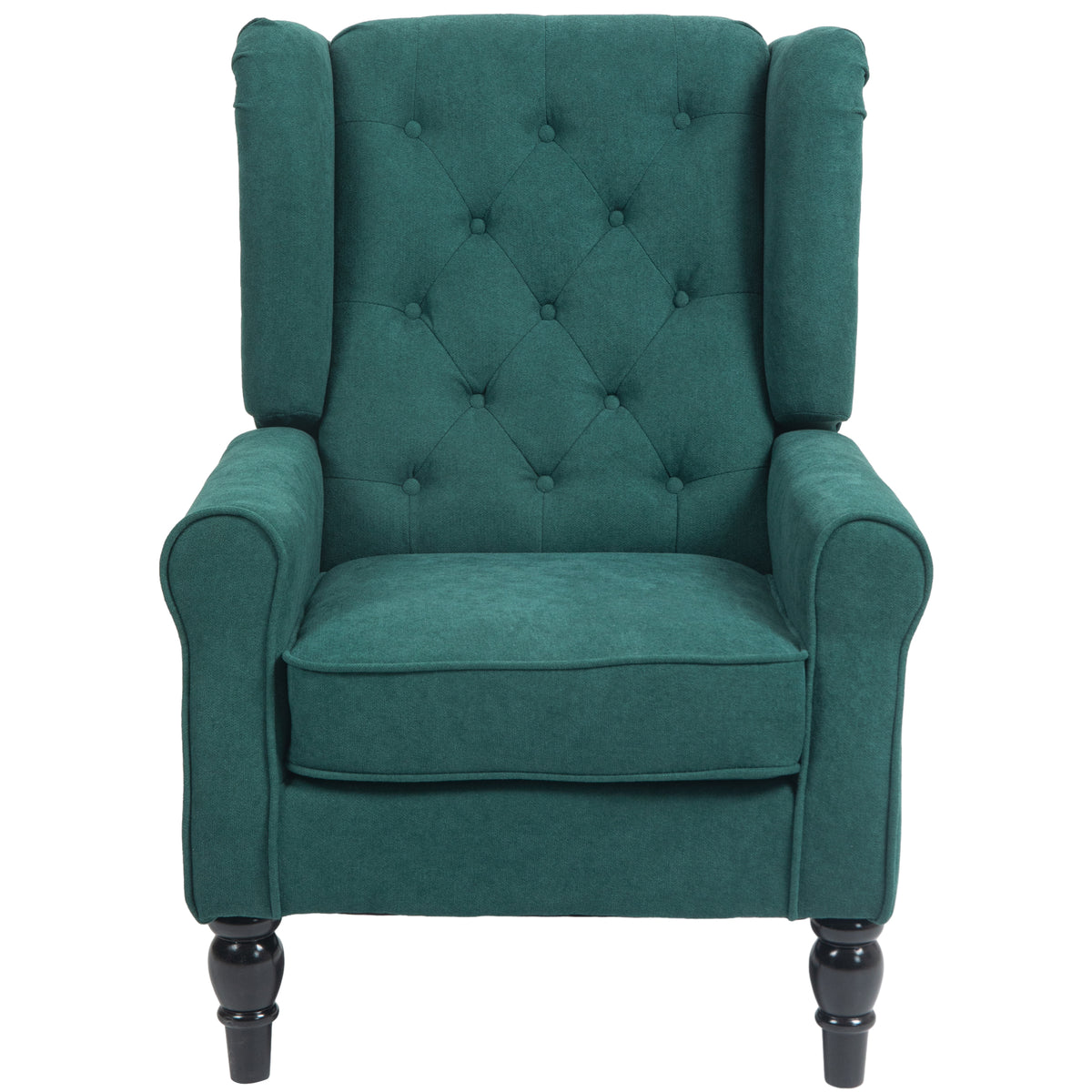 Fabric Accent Chair, Button Tufted Armchair, Upholstered Modern Living Room Chair – view 6
