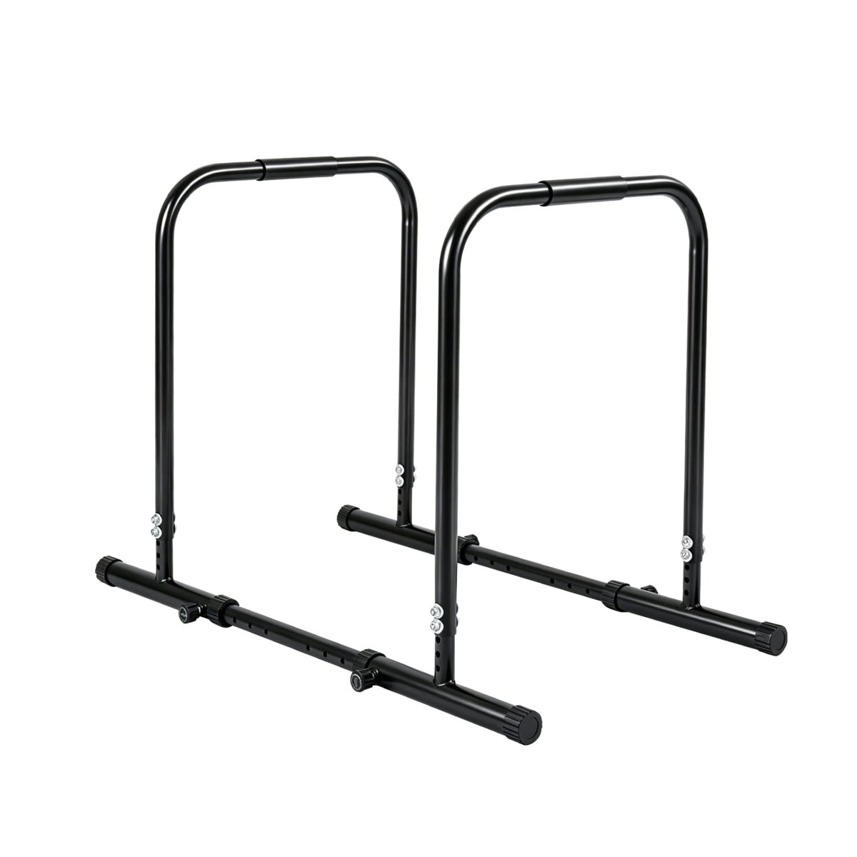 Adjustable Dip Bar Station with 660 LBS Capacity for Home Gym-Black view 3