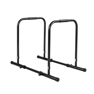 Adjustable Dip Bar Station with 660 LBS Capacity for Home Gym-Black view 3