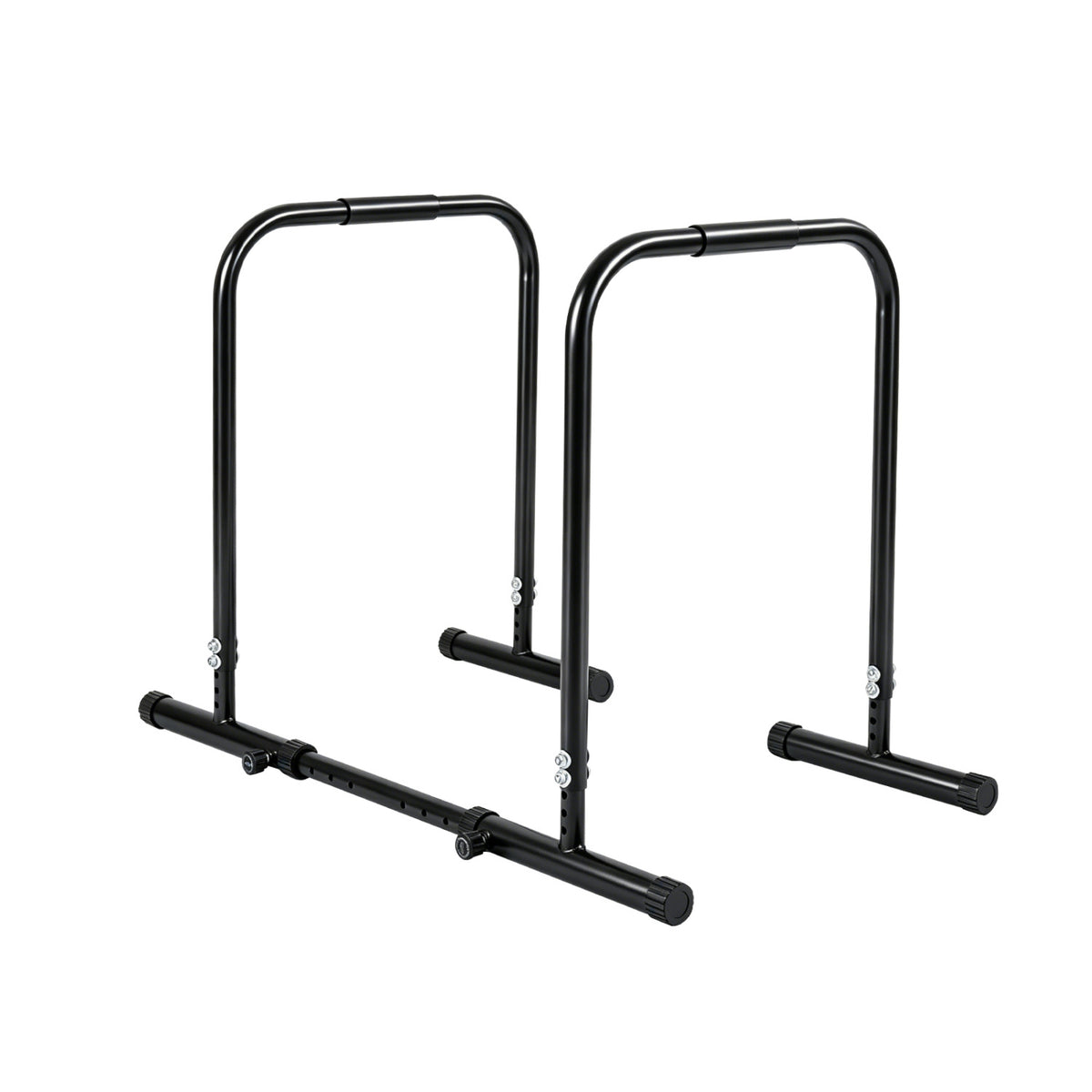 Adjustable Dip Bar Station with 660 LBS Capacity for Calisthenics and Strength Training-Black view 3