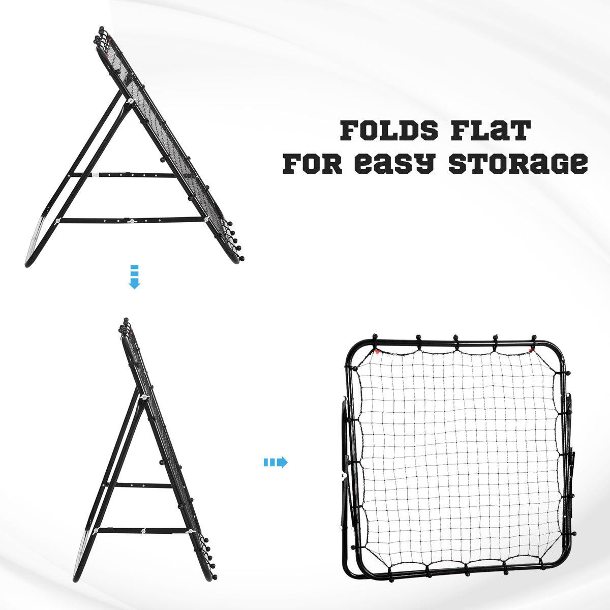 Volleyball Rebounder Net Football Training Aid Kickback Target Play Red – view 10