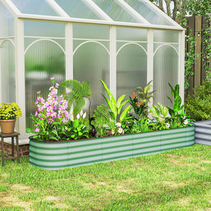 4.9 x 2 x 1ft Galvanized Raised Garden Bed Kit, Metal Planter Box with Safety Edging, Black – view 63