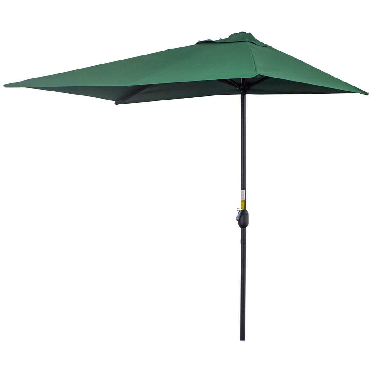 8ft Half Umbrella Outdoor Balcony Parasol Patio Garden Outdoor Window Sun Shade w/ 5 Ribs Beige – view 15