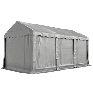 20' x 10' Portable Shed, Outdoor Storage Shed Tent with Roll-up Zipper Door and Removable Sidewalls