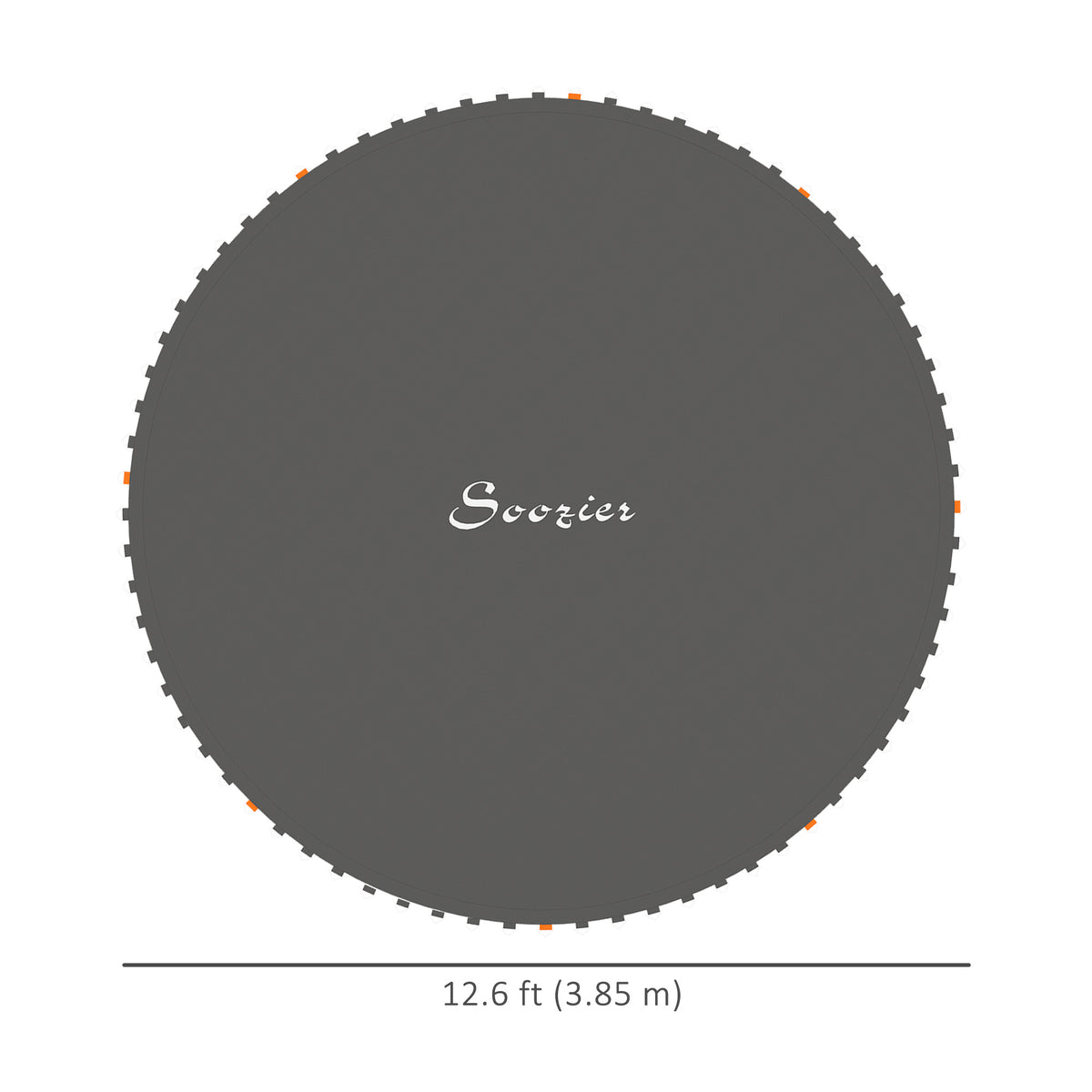 Soozier Trampoline Replacement Mat, Fits 14' Trampoline w/ 80 V-Hooks & 5.5" Springs (Spring & Frame not Included)