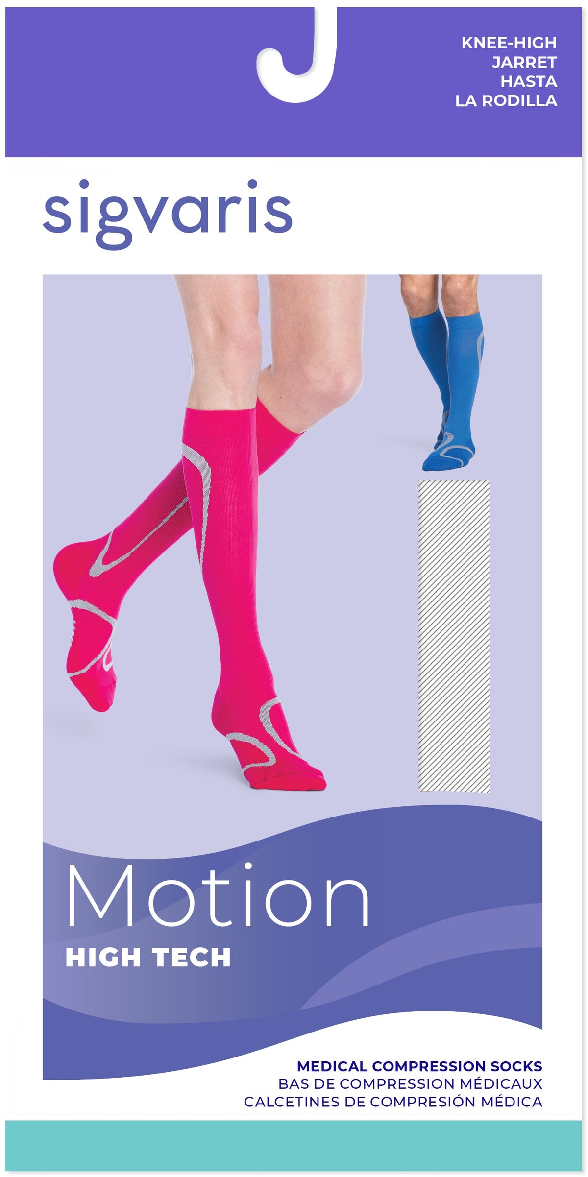 Sigvaris Motion High Tech 20-30 mmHg Knee High Closed Toe for Men