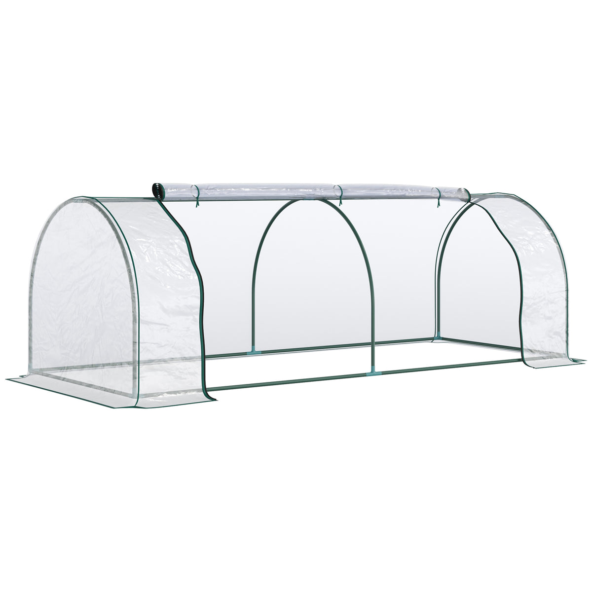 8' x 3' x 2.6' Mini Greenhouse Portable Hot House for Plants with Zippered Doors for Outdoor, Indoor