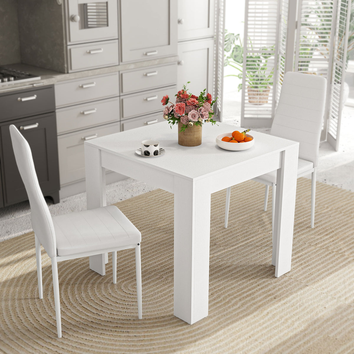Dining Table Set for 2, Square Kitchen Table and Chairs – view 14