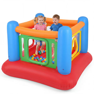 Blow Up Jumping House for Kids with Transparent Side Walls-Blue view 4