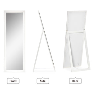 58" x 20" Full Length Mirror with Frame, Floor Standing Mirror, Rectangular Full Body Mirror for Bedroom – view 17