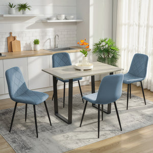 Dining Chairs Set of 4, Upholstered Dining Room Chairs with Steel Legs – view 33