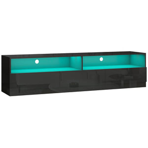 LED Lighted TV Stand for TVs up to 75", Modern TV Cabinet with Storage Drawers for Living Room – view 8