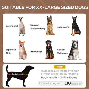 Elevated Dog Bed with Canopy, Portable Raised Dog Cot for XL Sized Dogs, Indoor & Outdoor, 48" x 36" x 43" – view 6