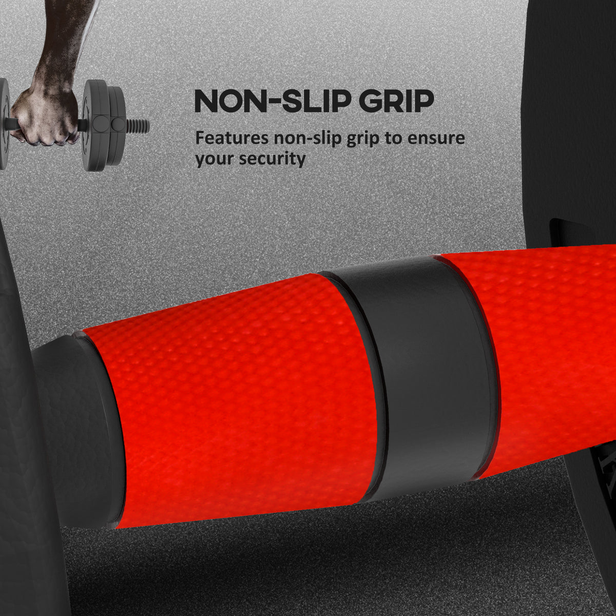 Soozier 44lbs 2-in-1 Adjustable Dumbbells Weight Set, Dumbbell Hand Weights Barbell for Body Fitness, Lifting Training for Home, Office, Gym, Black and Red