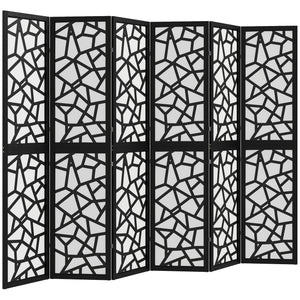 4 Panel Room Divider, 5.6 FT Lightweight Folding Privacy Screen with Geometric Pattern for Living Room – view 15