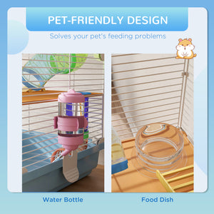 5 Tiers Hamster Cage Portable with Exercise Wheels Play Tube Water Bottle Dishes House Ladder for Gerbils – view 18