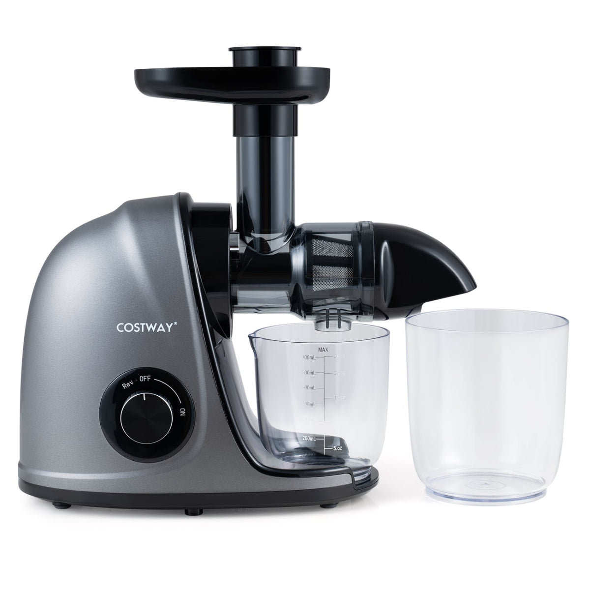 Cold Press Juicer Machine with 95% High Yield and 2-Speed Modes-Sliver view 2
