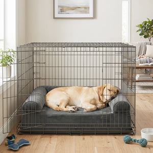 Cooling Gel Memory Foam Dog Bed for Medium Dogs with Washable Cover-Dark Gray view 6