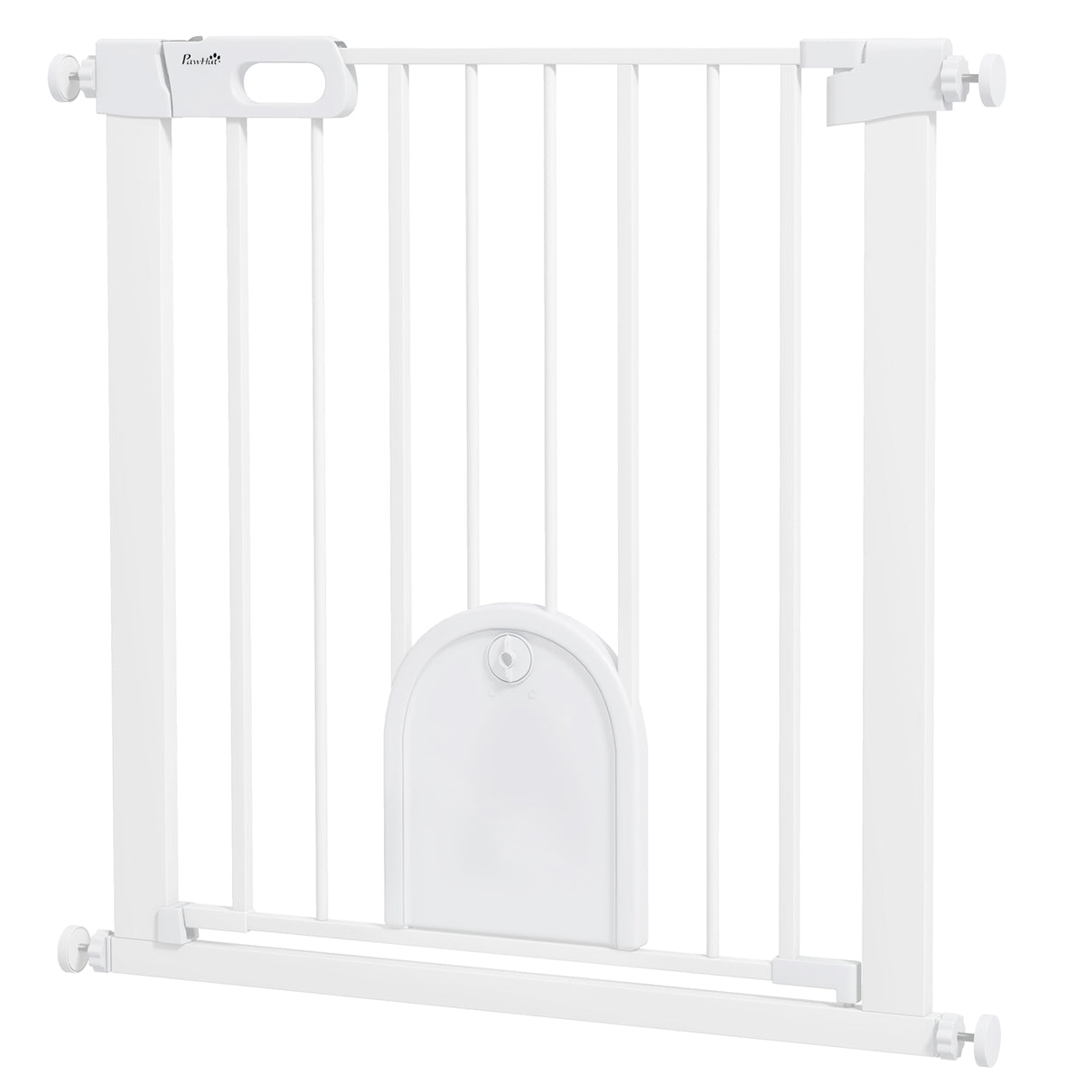 30"-52" Extra Wide Pet Gate Barrier with Small Door, 30"H Dog Gate with Safety Gate Barrier – view 7