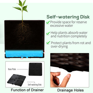 1 Piece Raised Garden Bed PP Raised Flower Bed Vegetable Herb Grow Box Stand Brown – view 12