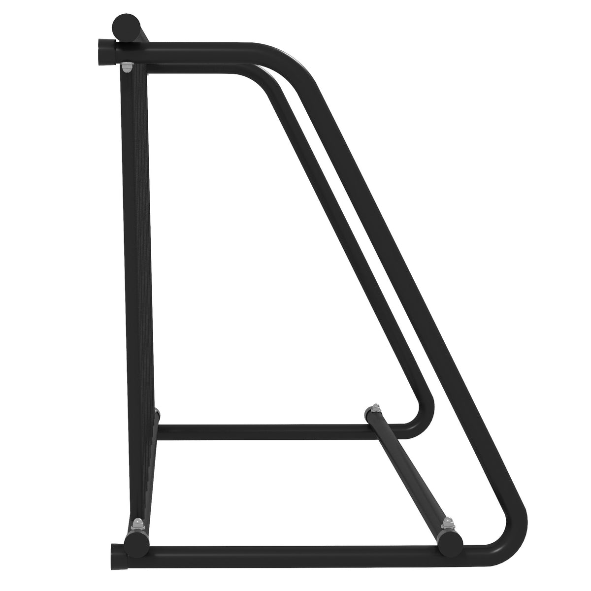 Soozier All-Steel Bike Rack, 45" Bike Stand, 3-Bike Capacity, Single-Side, for Garages Streets Yards Schools
