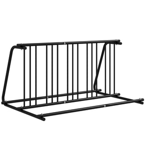 All-Steel Bike Rack, 61" Bike Stand, 6-Bike Capacity, Dual-Side, for Garages Streets Yards Schools