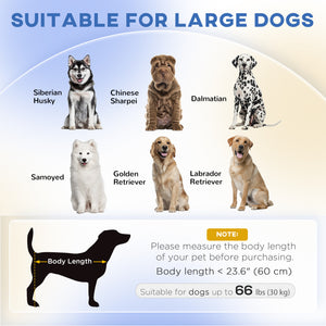 Dog Sofa for Large Dogs with Washable Cover, Anti-slip Foot Pads, Dark Grey – view 10