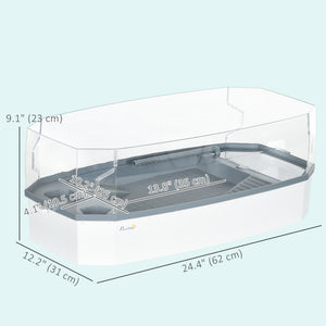 Turtle Tank Kit, Turtle Aquarium with Basking Platform, Water Pump, Filter Layer Design, Reptile Habitat