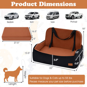 Dog Car Seat Foam Dog Booster Seat for Medium and Large Dogs view 3