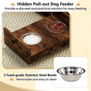 Dog Crate Furniture & Cooling Gel Dog Bed for Small and Medium Dogs view 8