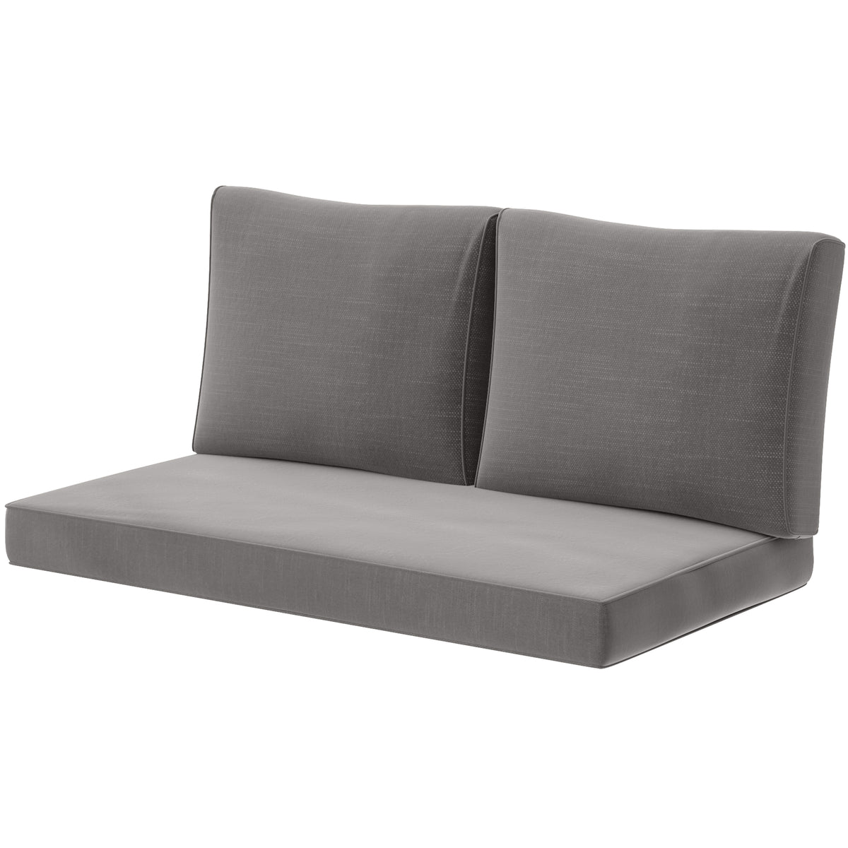 Outdoor Seat Cushions with Backrest, Loveseat Double Sofa Outdoor Furniture Cushions, Beige – view 29