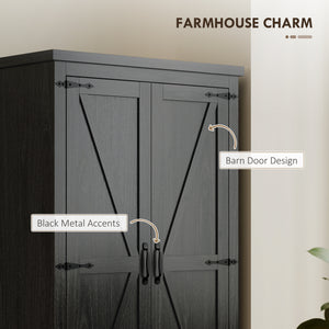 Farmhouse Kitchen Pantry Storage Cabinet, 64" Freestanding Kitchen Pantry Cabinet with Drawers – view 3